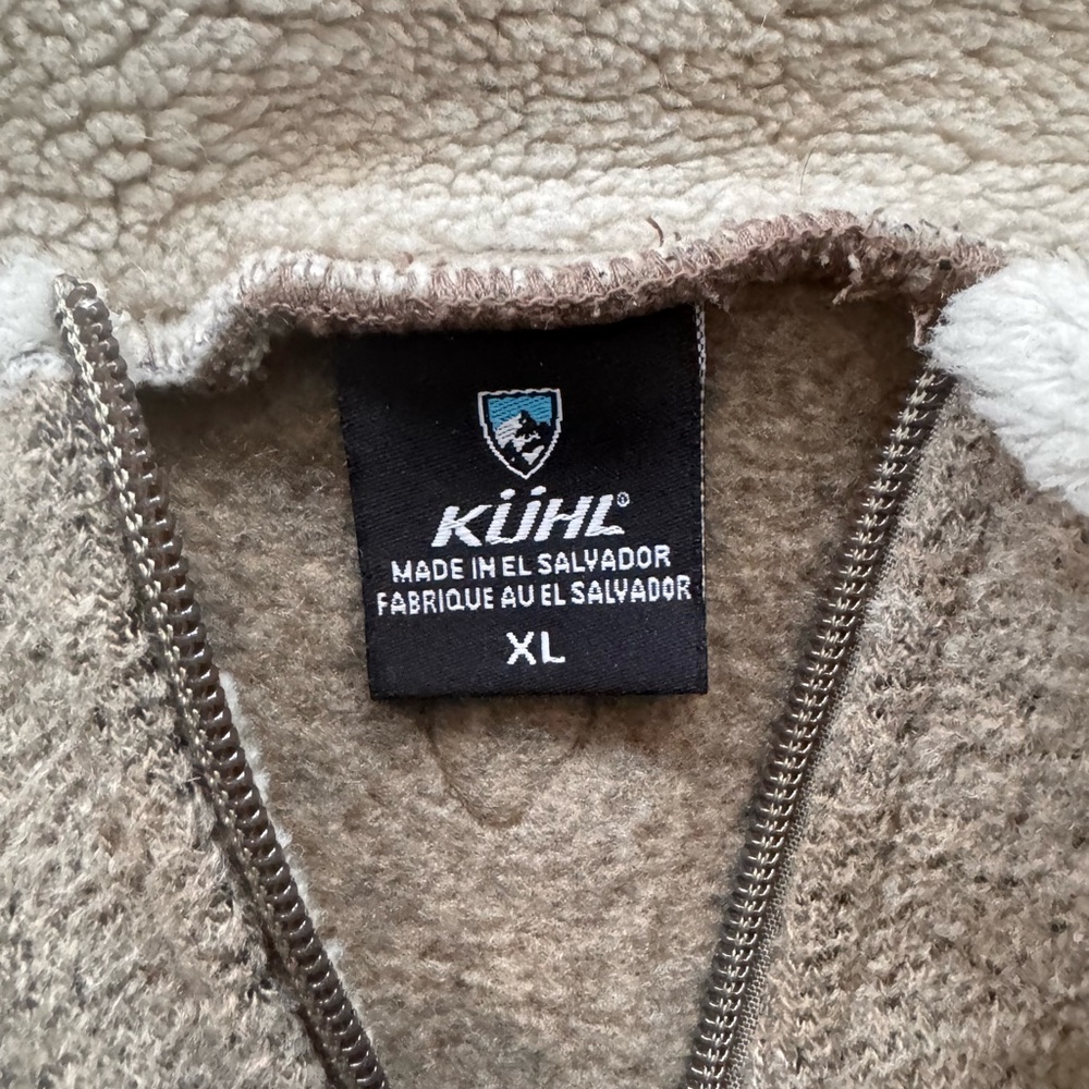 Kuhl Men's Tan Zip-Up Sweater - Picture 2 of 4